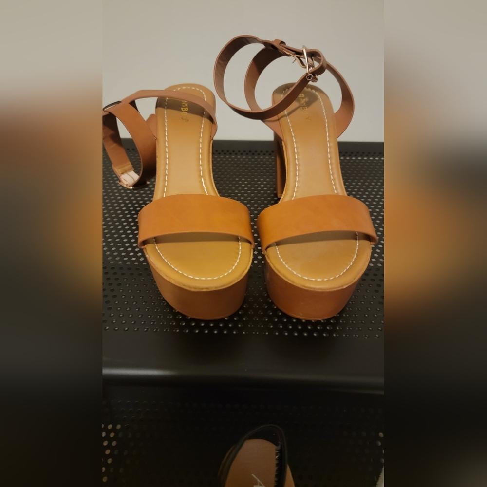Women's Brown Wedge Sandal